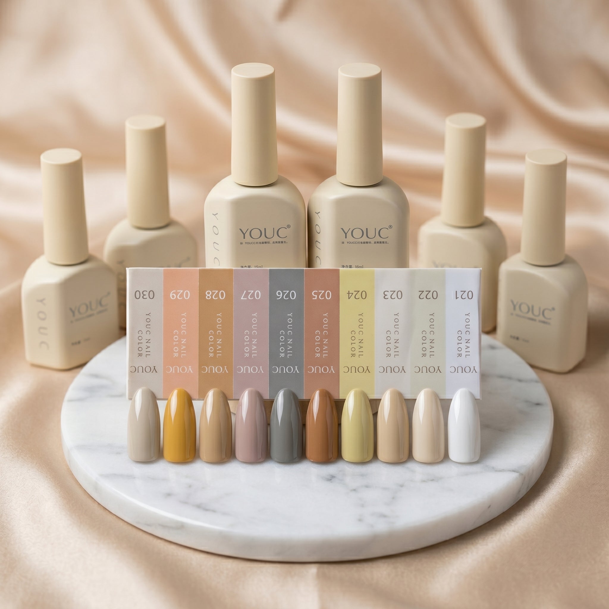10 Esmaltes YOUC® - "Champagne"