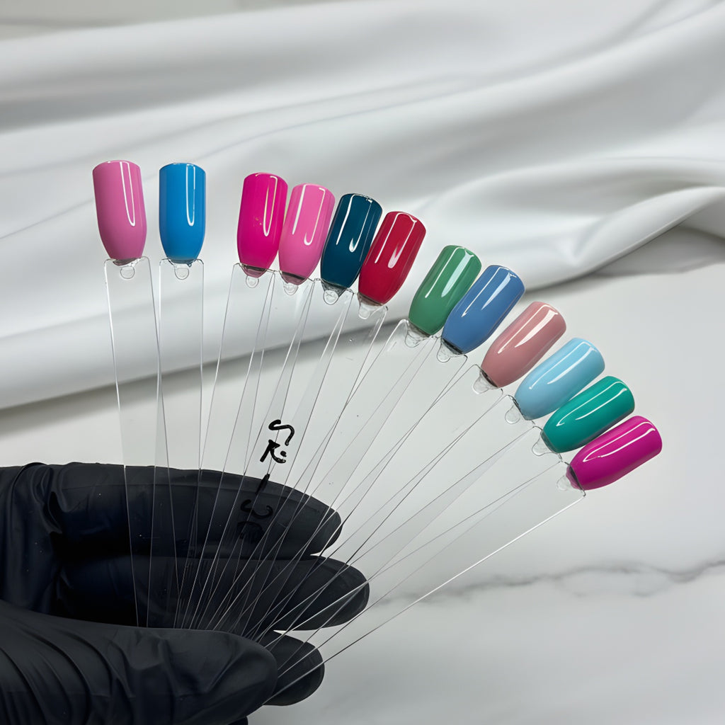 12 Esmaltes MXSI - "Colección Arcoíris"